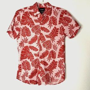 Bonobos Button Down Slim Fit Shirt Floral Hawaiian